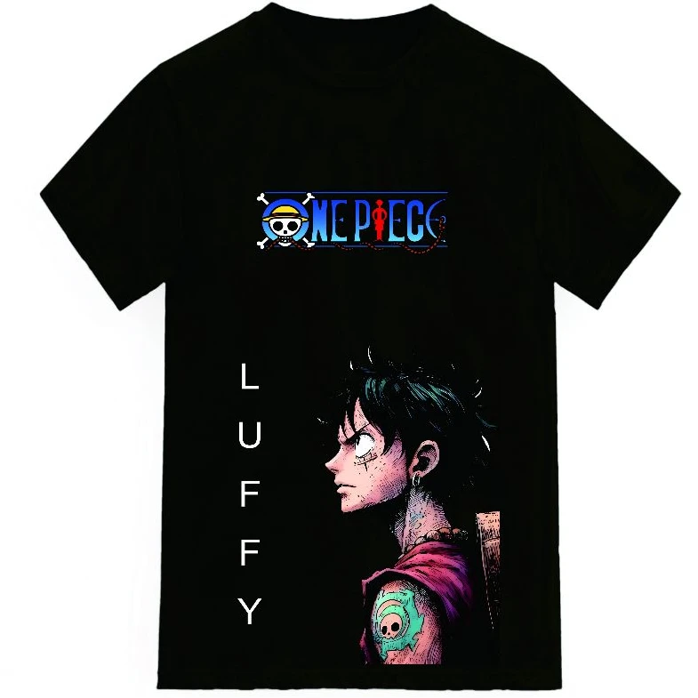 

American Retro Men's Pure Cotton ONE PIECE Summer New Retro Fashion Men's and Women's Streetwear