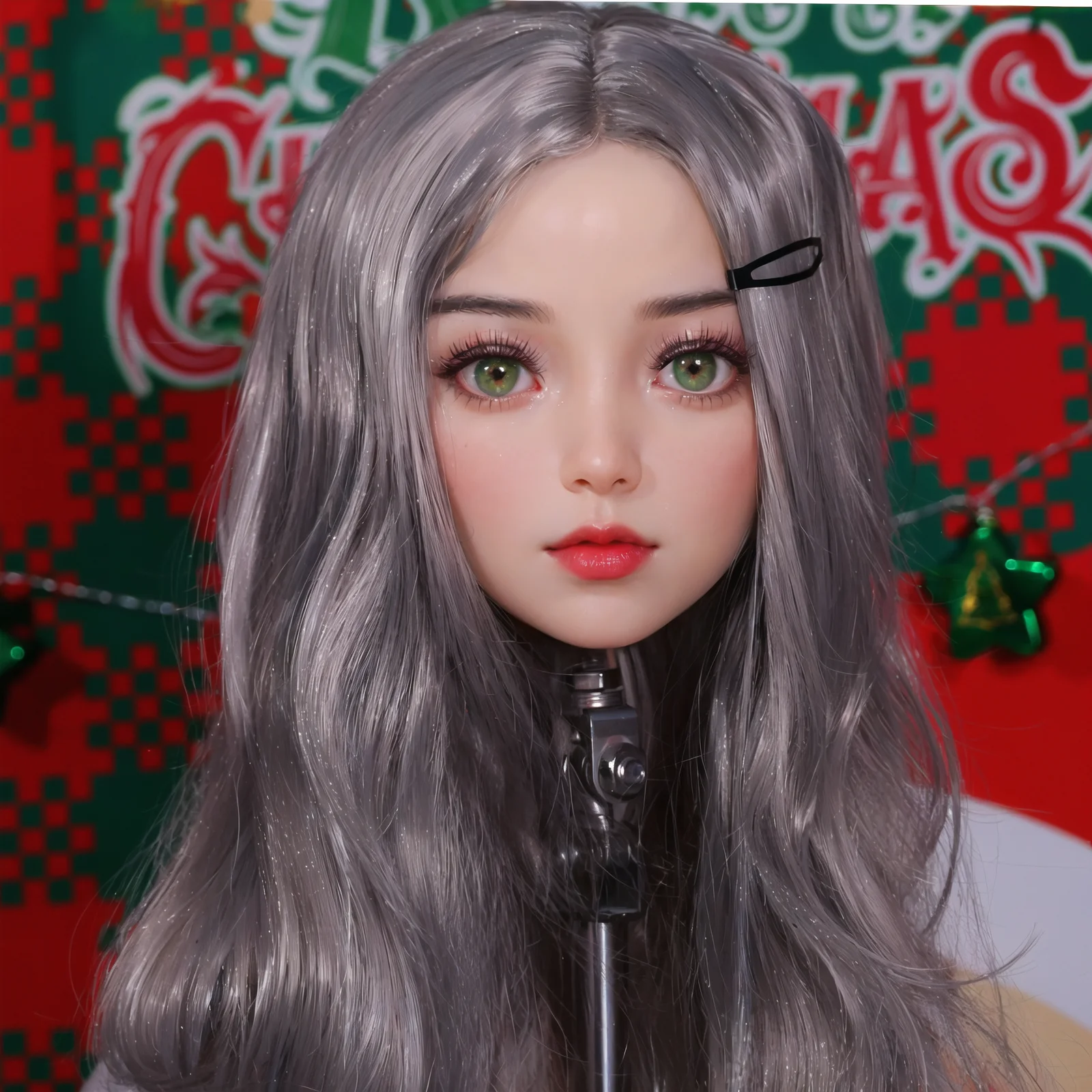 

New female head model,stof,Hairdresser training human beauty doll head model can braid hair,Ideal gift for yourself for Christma