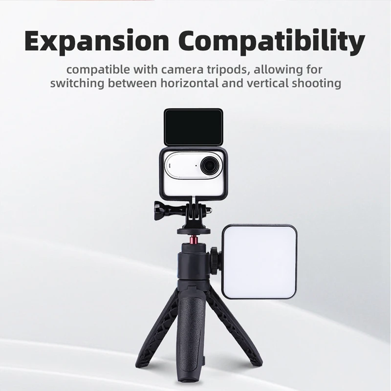 Para Insta360 GO 3 GO3S accesorios marco carcasa con adaptador de trípode 1/4 montaje carcasa de tornillo largo proteger