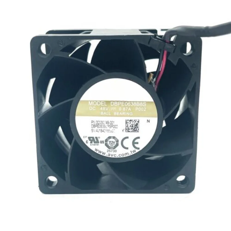 

Y для AVC DBPE0638B8S DC48V 0,87A 6038 6 см 2-проводной двухшаровой инверторный охлаждающий вентилятор