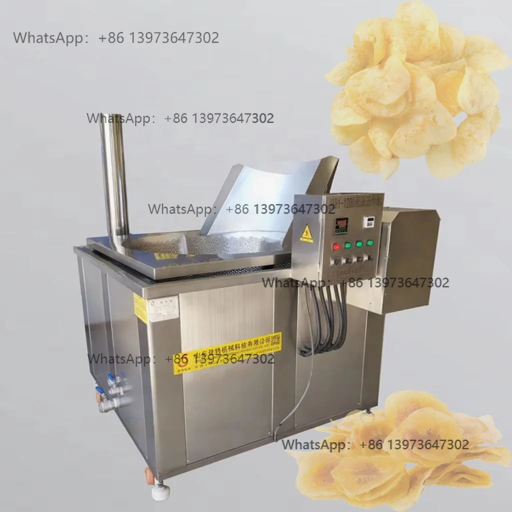 Commercial Plantation Small Banana Kettle Corn Chips Fast Food Frying Machine Deep Fryer Long Fried Potato Chip Making Machine