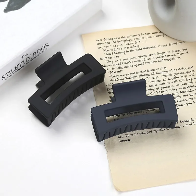 1 pz donne ragazze capelli artiglio clip nero Cofee grandi artigli clip coda di cavallo tornante granchio Barrette moda accessori per capelli regali