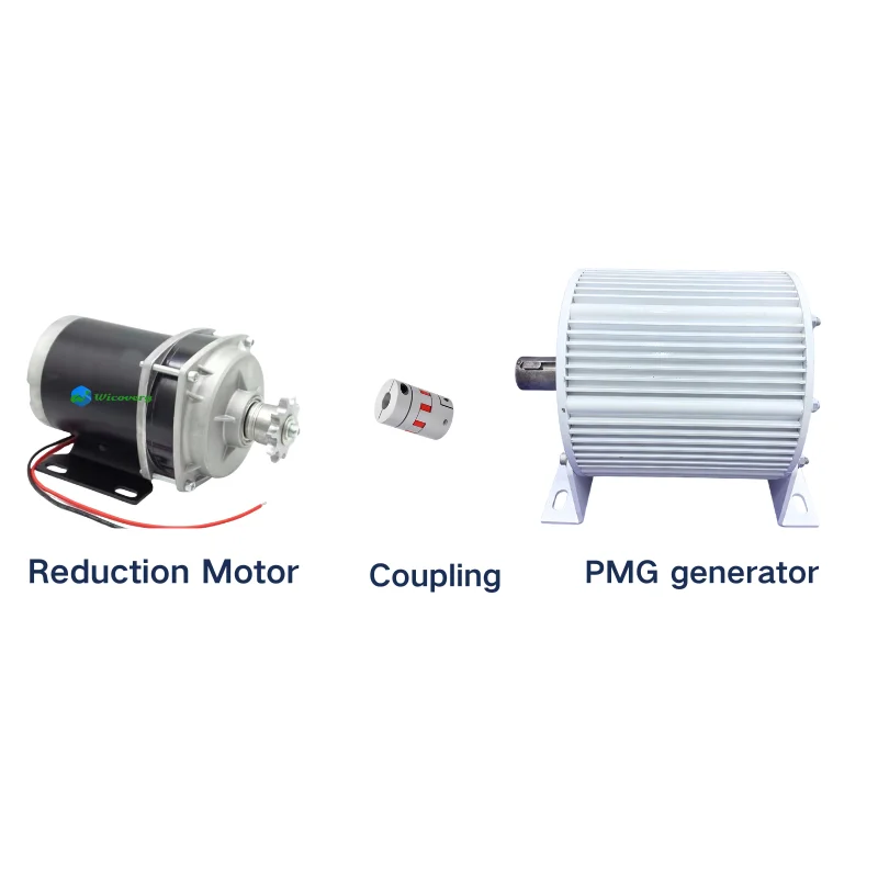 20KW 10KW 30KW عالية السرعة مولد المغناطيس الدائم 220 فولت 380 فولت مرحلة واحدة التيار المتناوب المولد مع موتور تيار مباشر لمولد البنزين