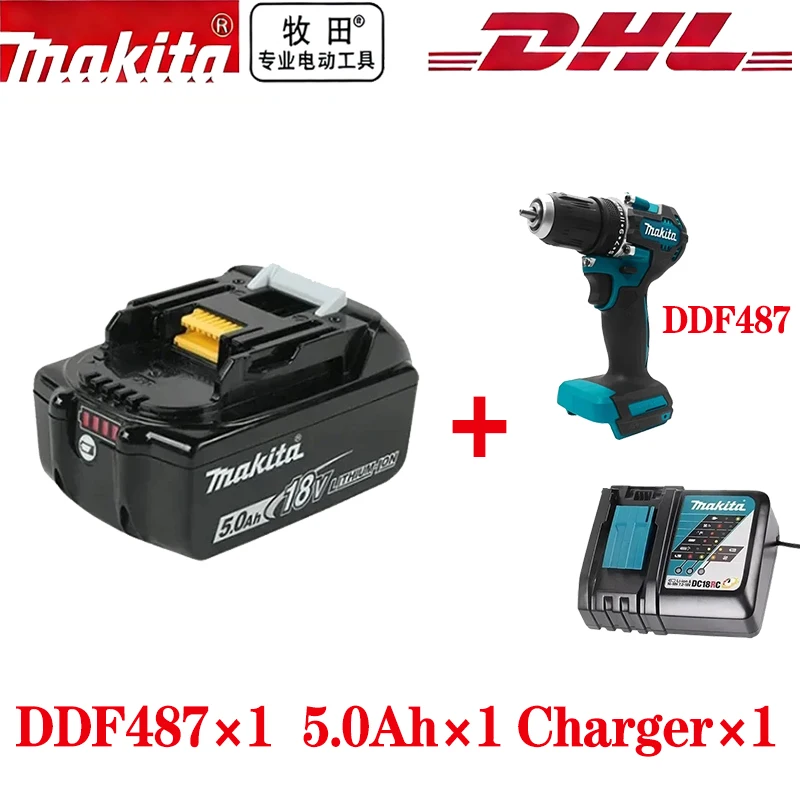 NIEUWE 2026 Originele 18V Makita 5.0Ah 6.0Ah Makita Batterij Vervangende Lithium Batterij BL1840 BL1850B BL1850 BL1860