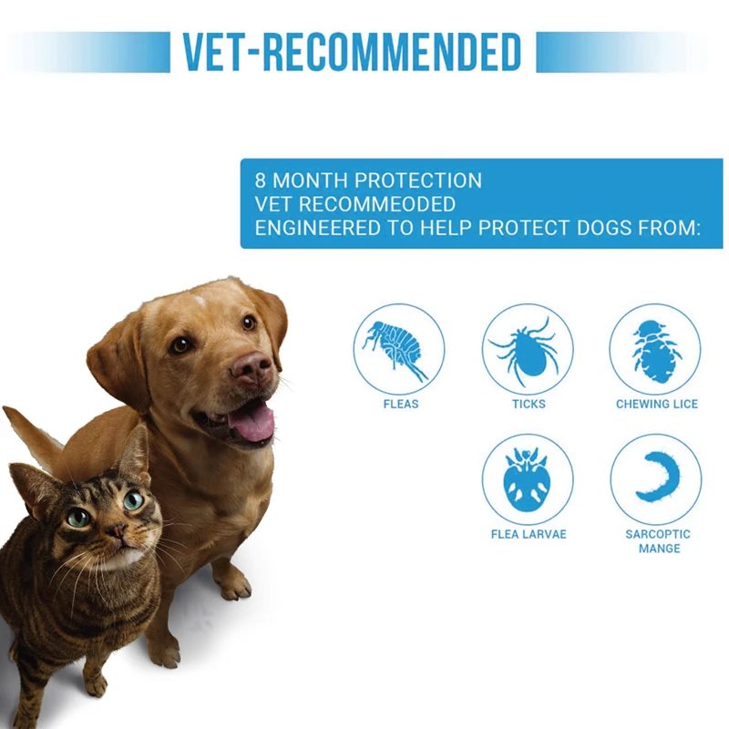 Extendable Pet Flea Collar Antiparasitic Necklace Personalized Anti Flea and Tick Big Dog Puppy Cat Anti-Flea Collar Ticks Dogs