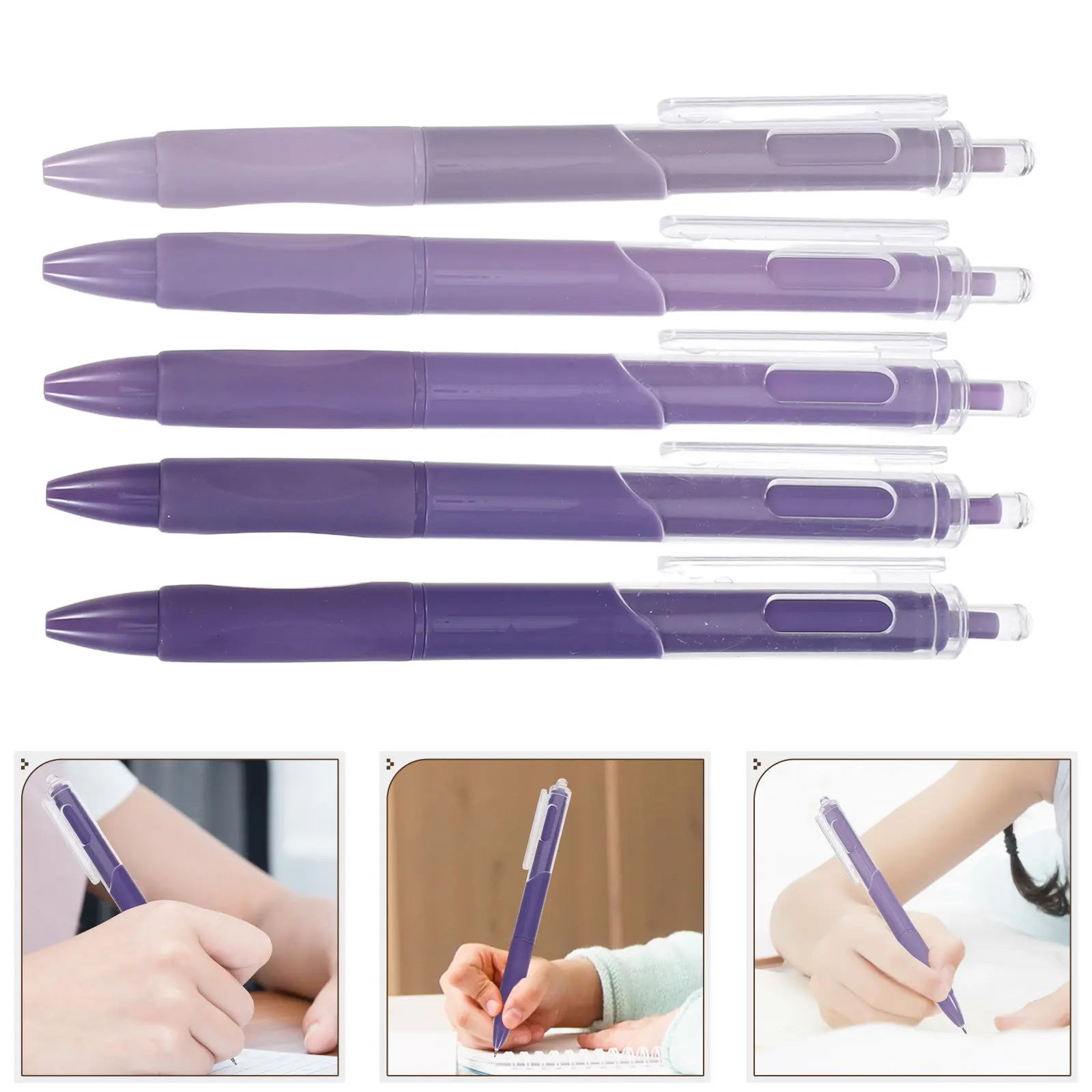 

50 шт. Выдвижные черные гелевые ручки с тонким наконечником для плавного письма, для школы, офиса, блокнотов, сувениров для вечеринок, компактные