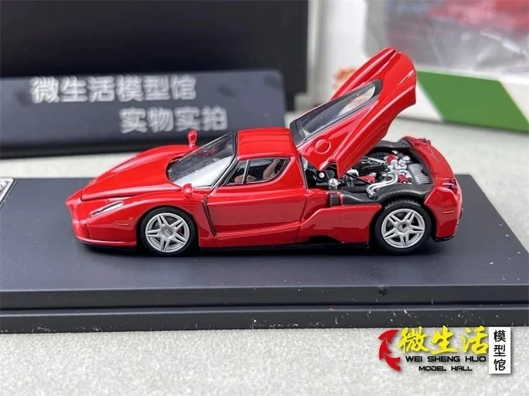 

KM1:64 Enzo Standard Red Diecast Limited Edition, полностью открытая коллекционная модель автомобиля из сплава