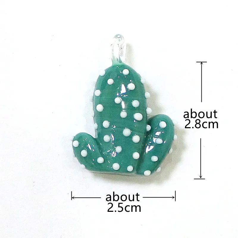 Cute Mini Cactus Pendant Creative Colorful Plant Charm DIY Craft Supplies Perfect Festive Party Gift for Handmade Hobby Lovers