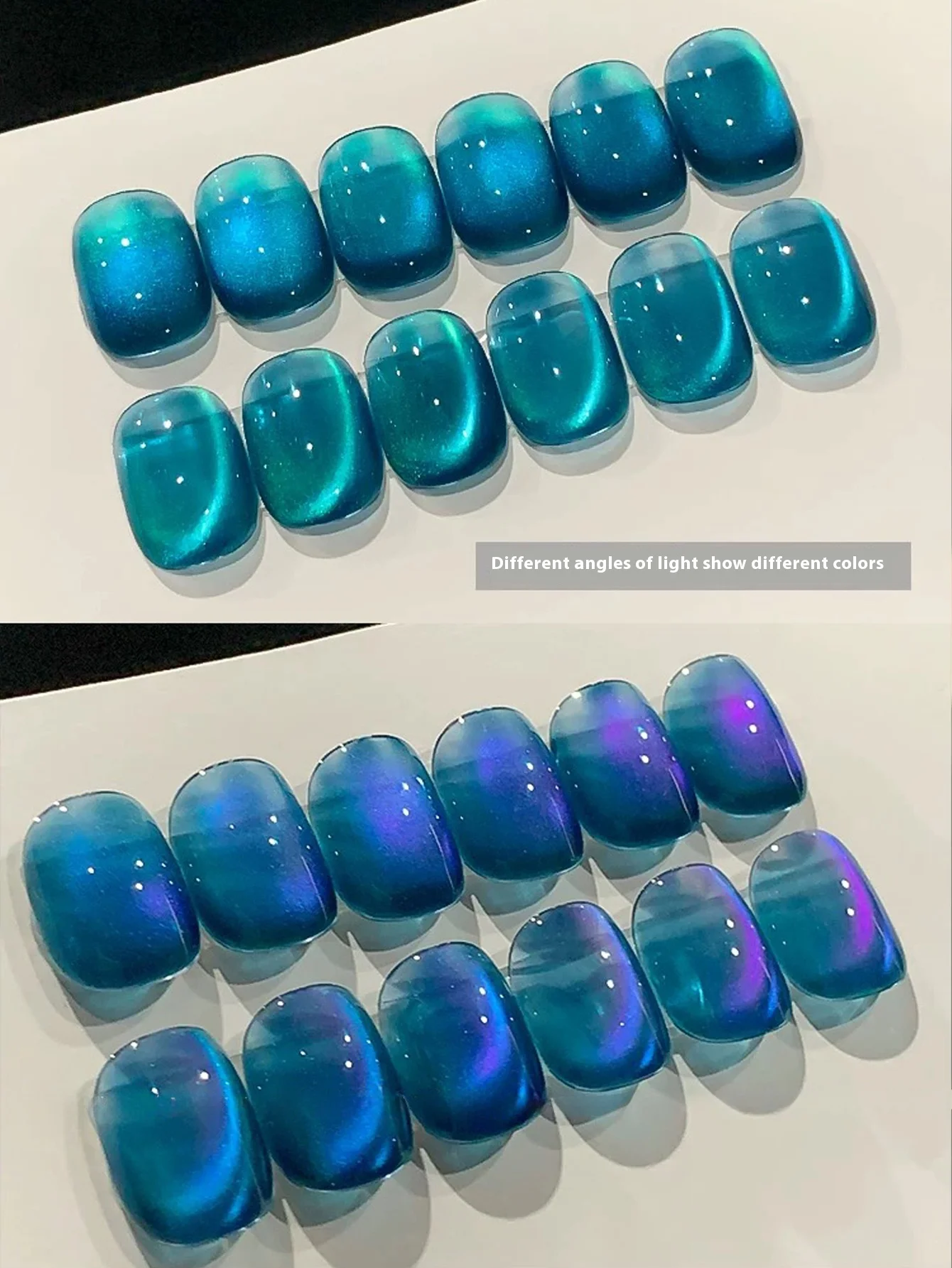 

MN 1-12 шт. 12 мл Blue Ocean Cat Eye Гель-лак для ногтей 2025 Зима Лето Лидер продаж Синий цвет Flash Mint Mambo Стеклянные бусины