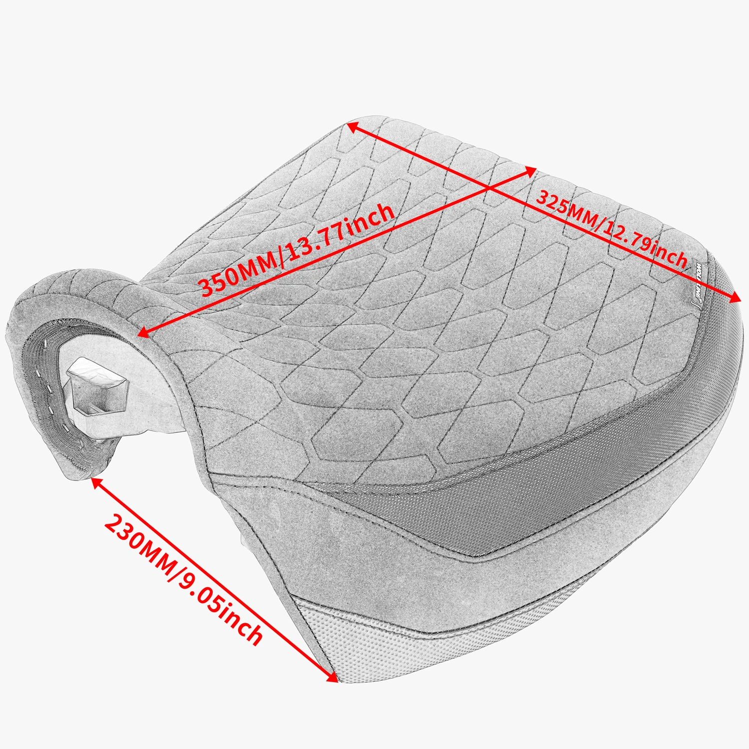 WOLFLINE Rider Passenger Double Seat for Harley-Davidson Pan America 1250 2021-2023 Front Rear Seat Cushion Set Great Upgrade