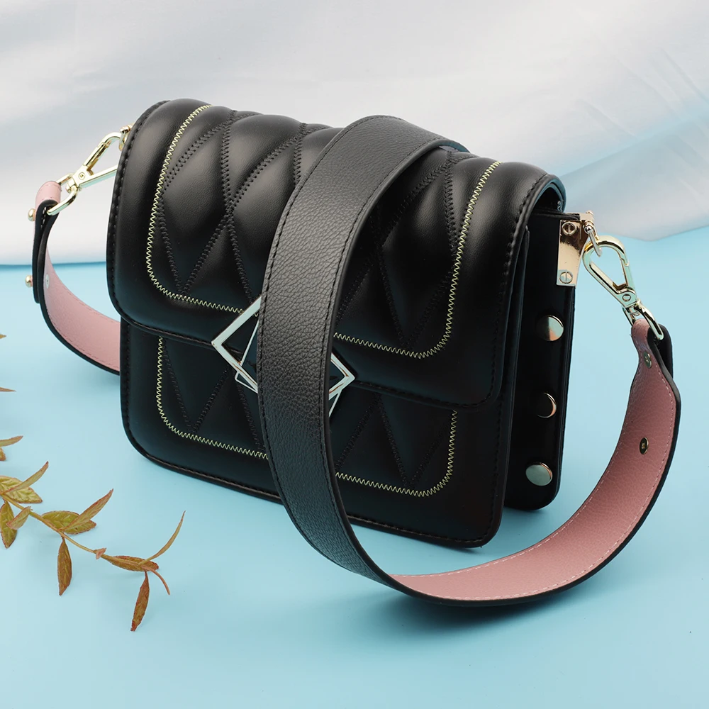 Bag Straps Cow Genuine Leather Belt Shoulder Bag Wide Strap Handbag Handle Replacement Strap Accessory Customized Bag Part Belt