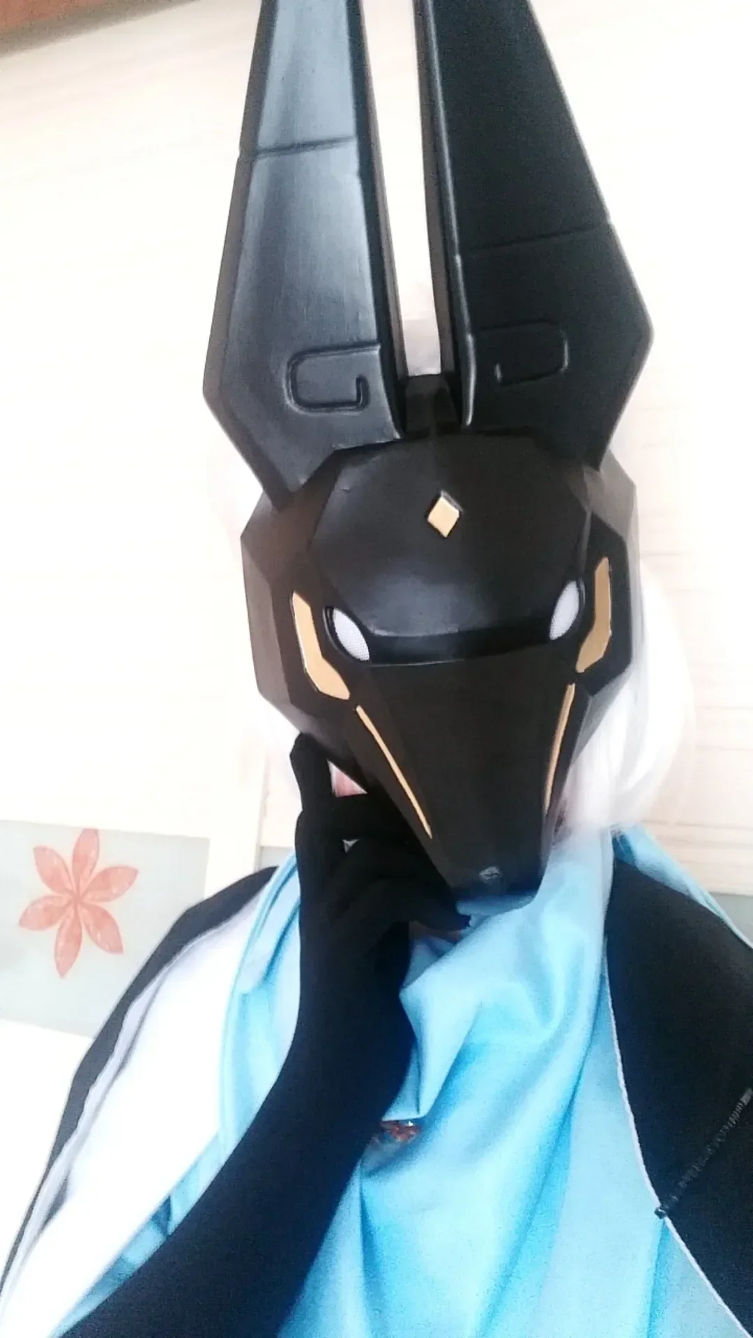 Gioco Cielo Bambini di Luce Cosplay Discendenti di Luce A LED Casco Anubis Maschera Carnevale di Halloween COS Accessori per Costumi Puntelli