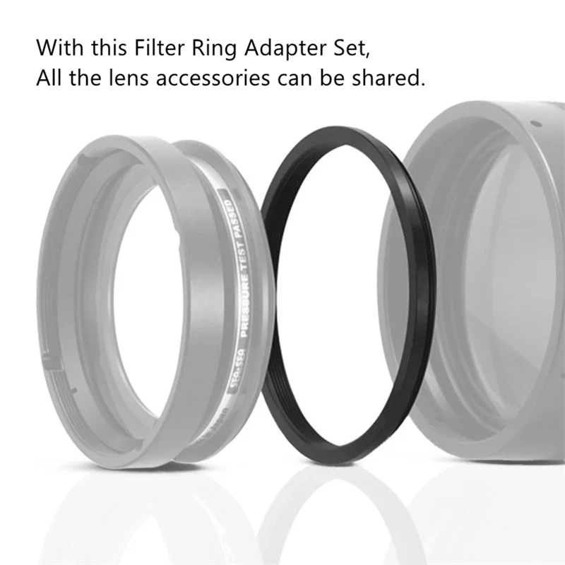 18pcs Camera Lens Filter Ring Adapter 37-82 82-37mm Step Up & Down Ring Adapter for Fujifilm Nikon Canon All DSLR Camera Lens