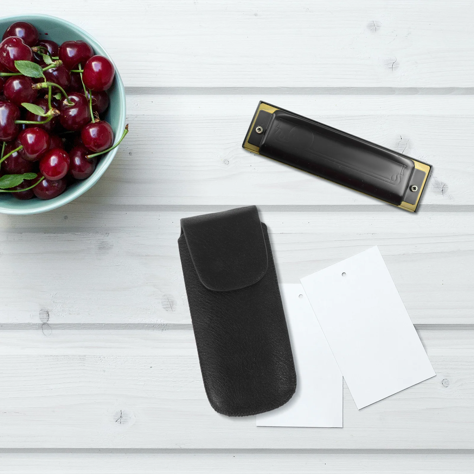 

1Pcs Ten-Hole Harmonica Storage Box Blues Harmonica Case Durable Protective Travel Holder Portable Pouch