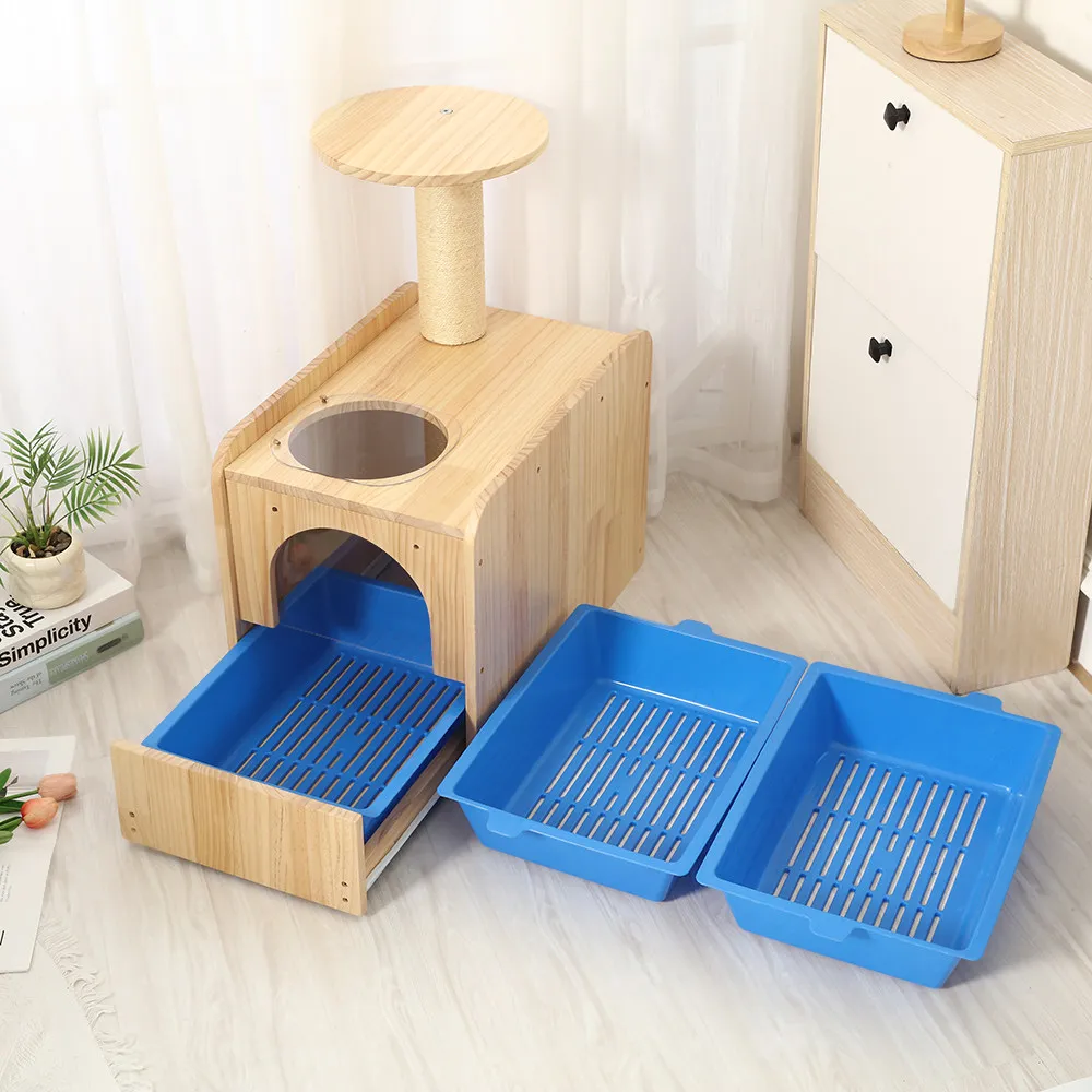 Side Entrance Sandbox cat Litter Box Castle Training Litter Box Castle Accessories Defecation Gato Accesorios Household Items