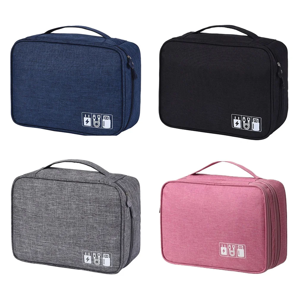 Cable Storage Bag Waterproof Digital Electronic Accessories Organizer Portable Travel Cable Organizer Case for Cable Charger 1PC