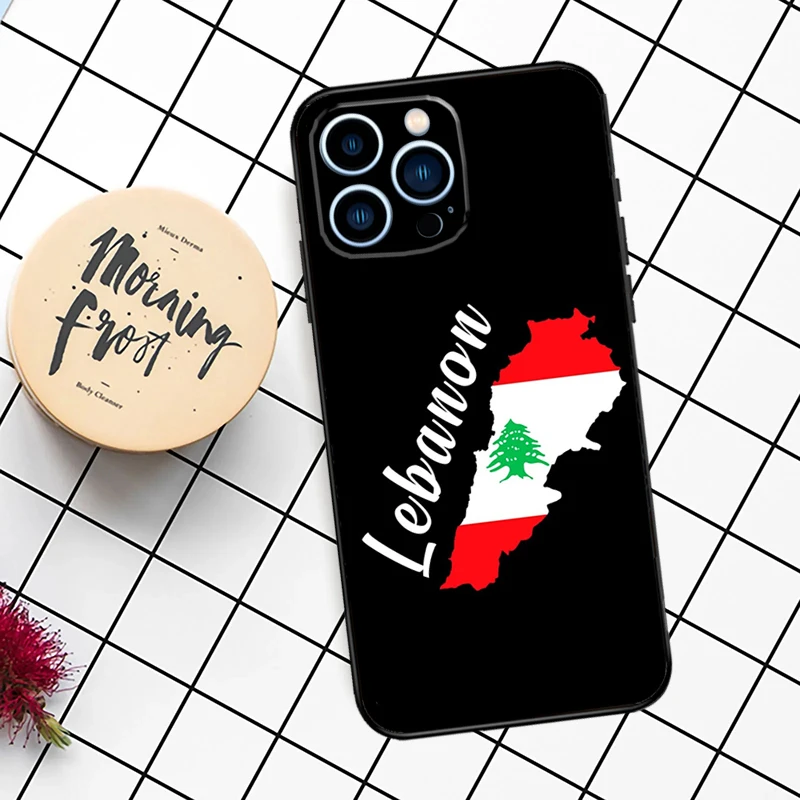 Lebanese Lebanon Flag Case For iPhone 14 13 12 11 16 15 Pro Max Plus Mini X XR XS Max 7 8 Soft TPU Back Cover