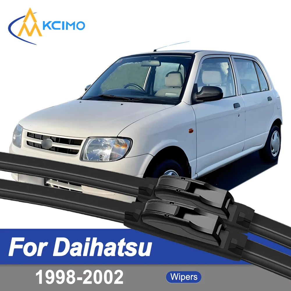 

Premium Rubber Durable Silent Windshield Wiper Blades 2pcs for Daihatsu Mira L700 1998-2002 Cuore Domino Handivan Perodua Kelisa