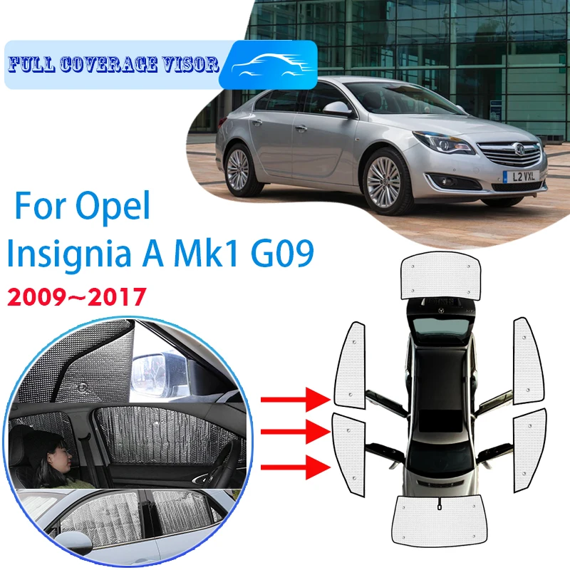 

Full Covers Sunshades For Opel Insignia A Mk1 G09 2009~2017 2010 Car Accessories Sun Protection Windshields Side Window Visor