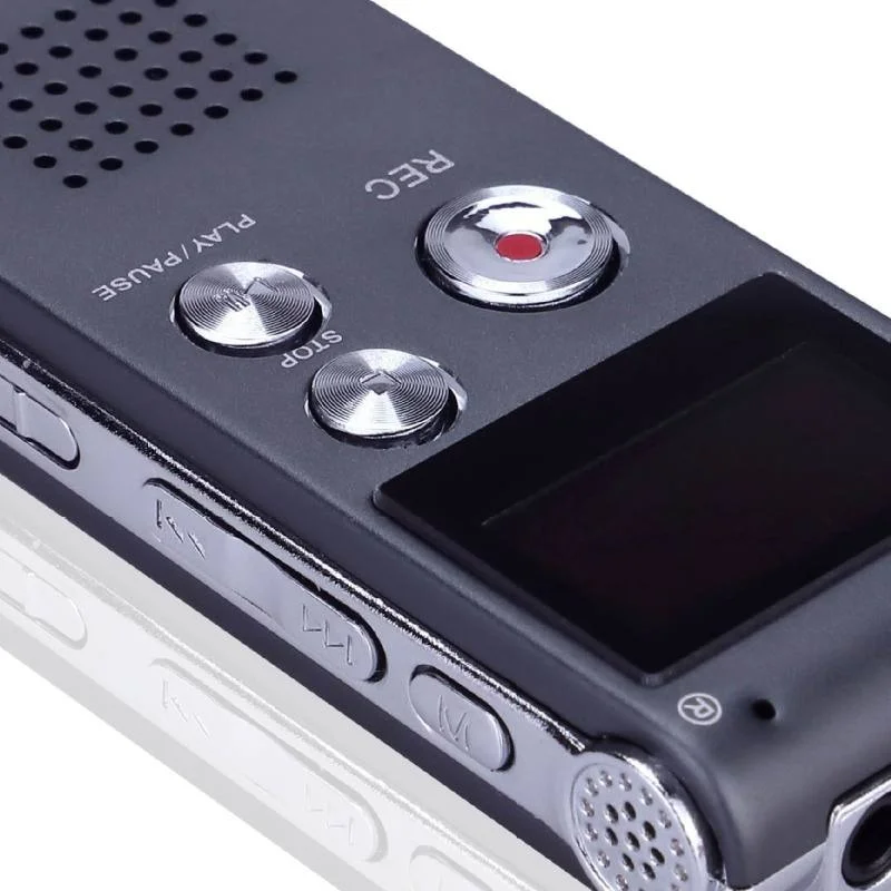 Digitaler sprachaktivierter Rekorder mit Wiedergabe, 64 GB MP3-Player, Sound-Audiorecorder, professionelle Mini-USB-Flash-Laufwerksaufzeichnung