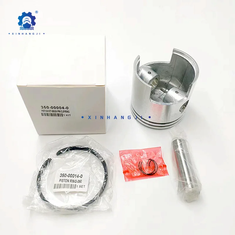 

350-00004-0 Piston Kit (0.5Mm O/s) For TOHATSU Outboard 2T M15B2 M15C M18C2 M18D +0.5mm M9.9C350-00004-1 350-00004 Dia:60.5MM