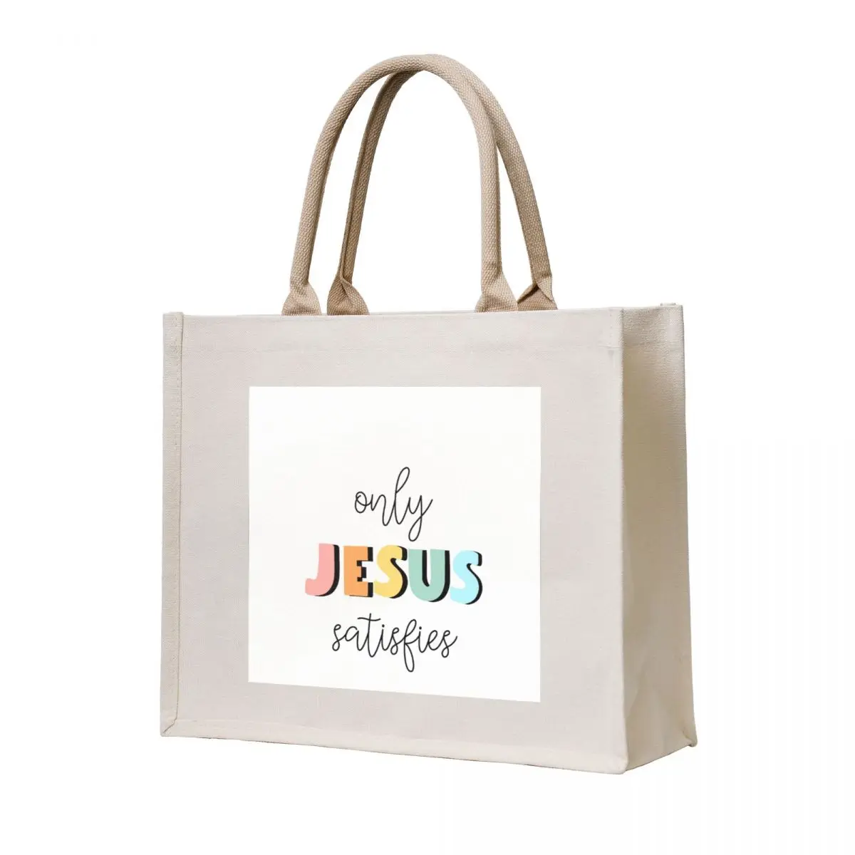

only jesus satisfies Tote Bag tote bag men Women's bags hand bags tote bag canvas