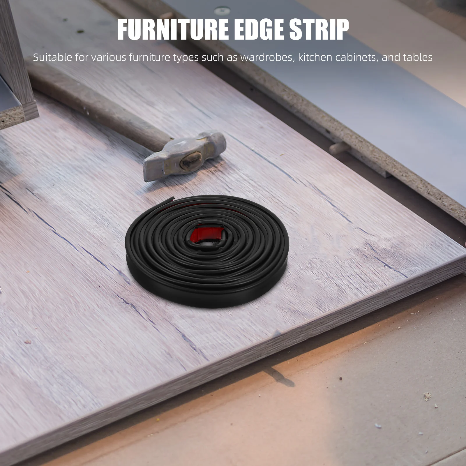 

Furniture Beautification Edging Strips Desk Edge Protector Countertop Trim Protectors for Wardrobe Anti Tip Straps Tpe Cabinet