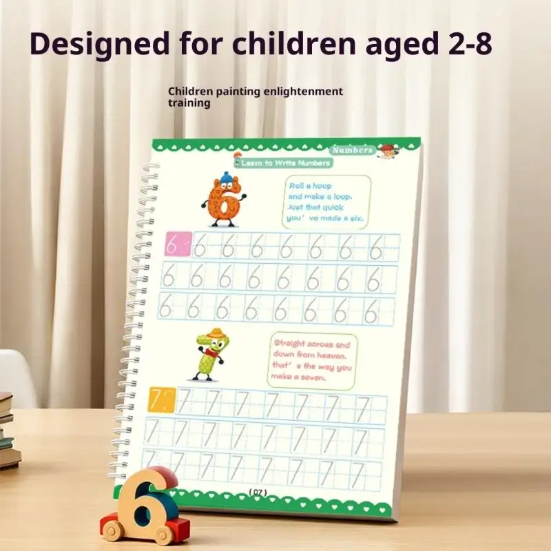 2025 مصنف جديد لتتبع الكتابة اليدوية للأطفال مع أدلة حروف منقوشة #3