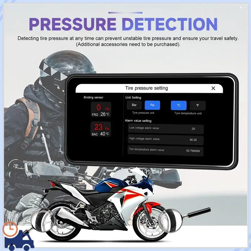 Durable Motorcycle DVR Navigation Screen Carplay Android Auto Screen 6.25 Inch Motorcycle Portable Monitor