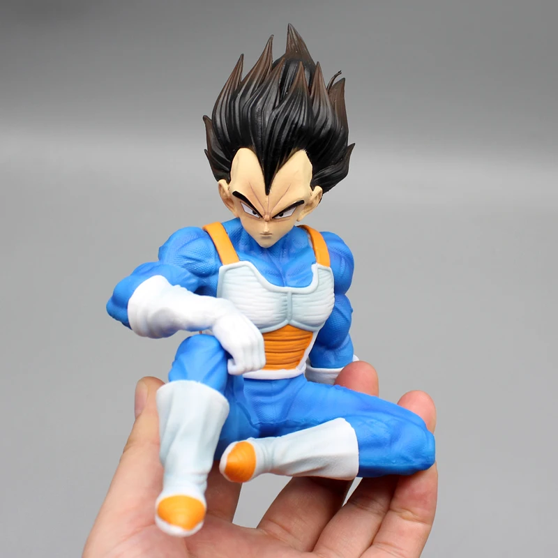 Dragon Ball Z Anime Action Figures, traje espacial, Estatueta Vegeta Iv, GK Vegeta Sentado Figura, Boneca Saiyan, Brinquedos Colecionáveis em PVC,