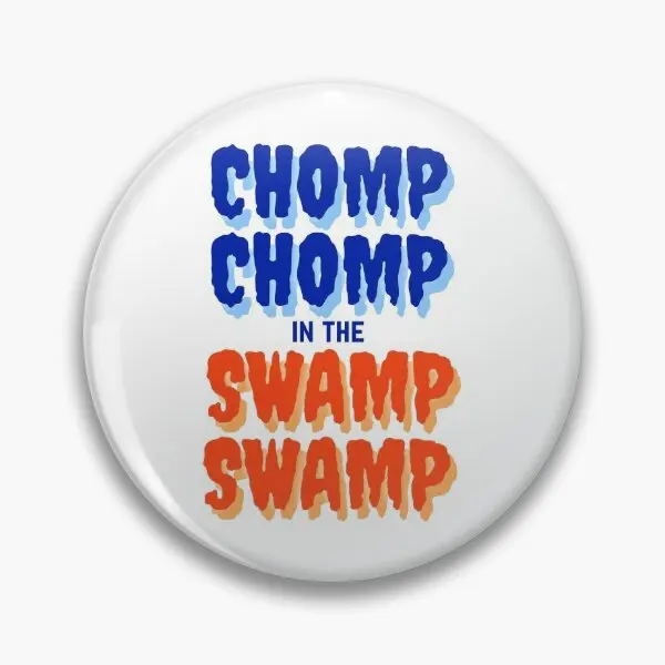 Chomp Chomp In The Swamp Swamp  Soft Button Pin Funny Gift Cartoon Lapel Pin Clothes Cute Badge Collar Jewelry Fashion Women