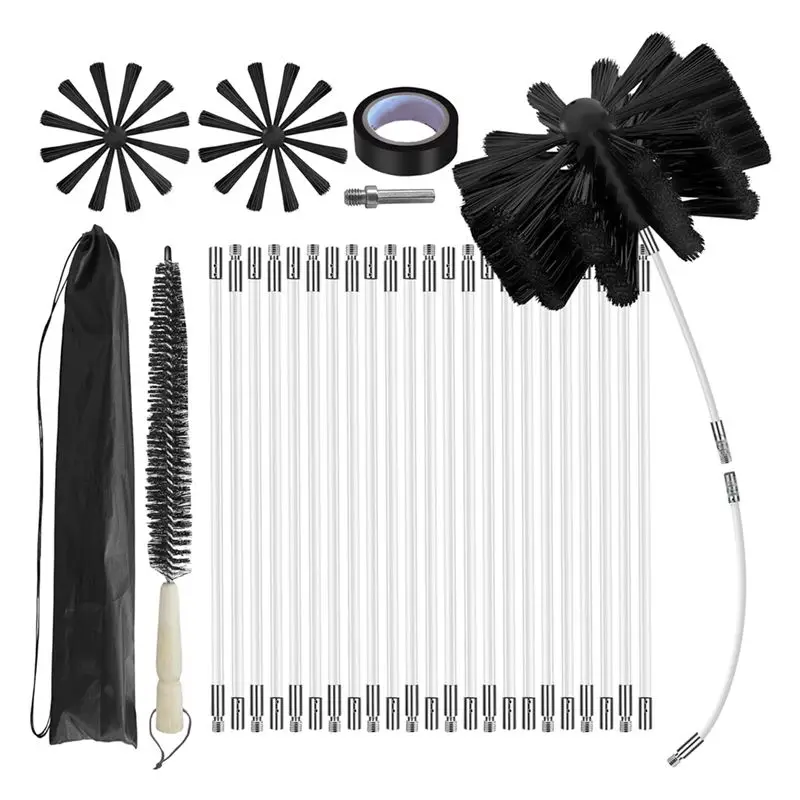 

ABJI-Chimney Kits, Dryer Vent Cleaning Kits, Chimney Sweeps And Chimney Cleaning Kits, Duct Brush Cleaning Brush