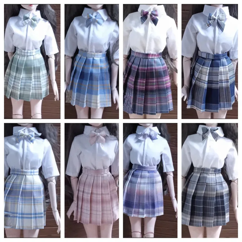 

30/45/60cm Doll's Clothes for 1/3 1/4 1/6 Bjd Doll Jk Uniform Skirt+Shirt Diy Girl Toy Dress Up Fashion Doll Accessories,no Doll