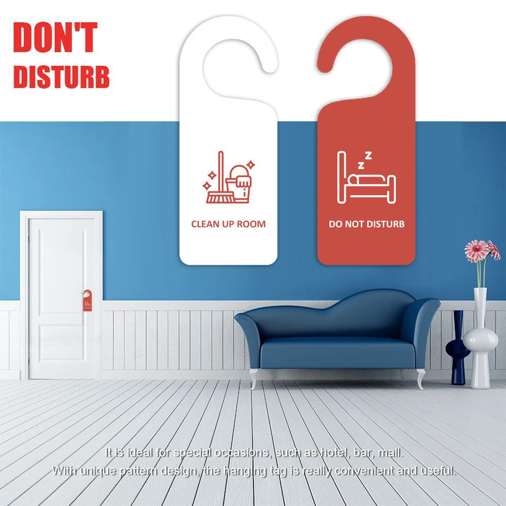 Hotel Bulletin Board Door Knob Hanger Tags Pendant Cleaning Label Do Not Disturb Sign For Club Cafe Hotel Bulletin Board