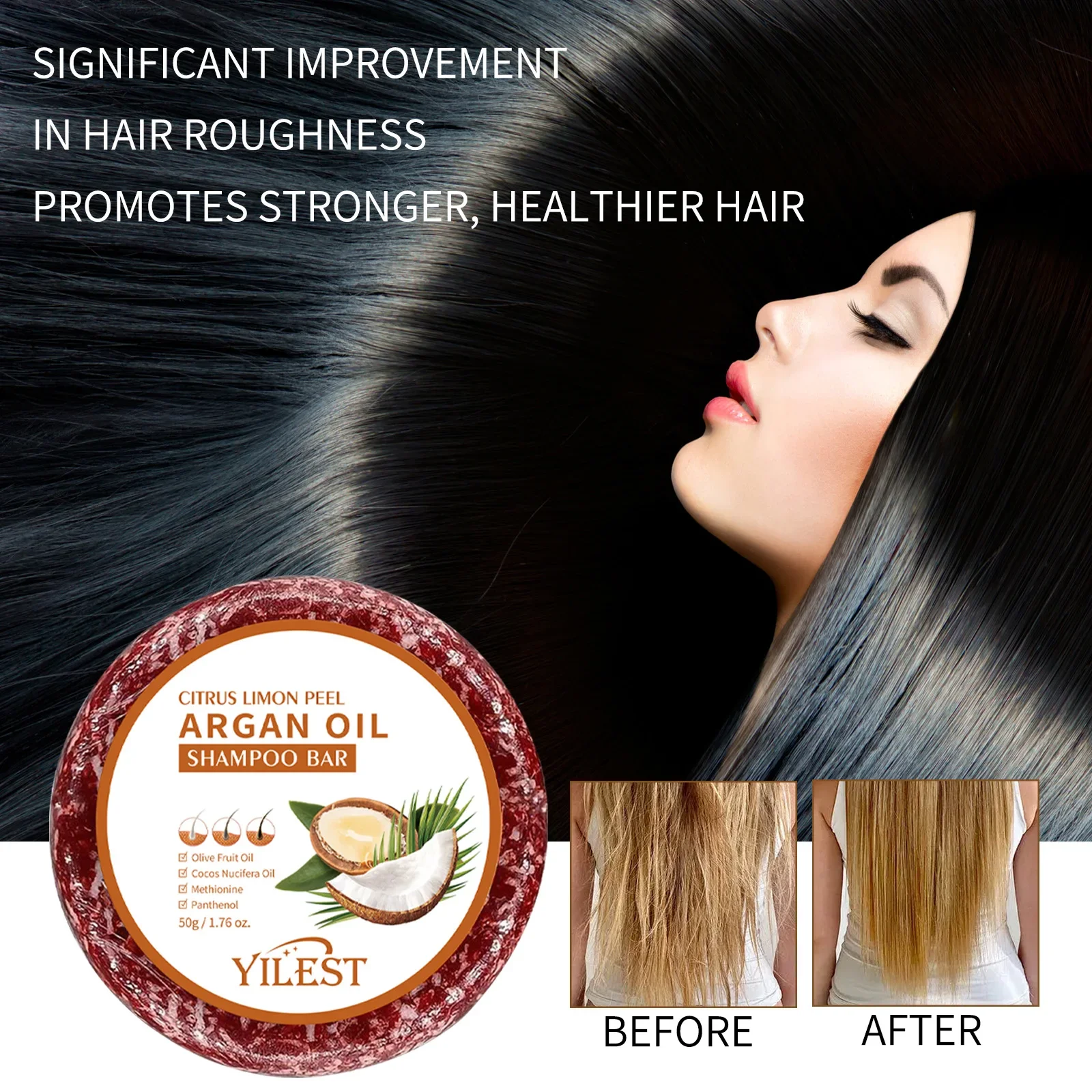 

Hair Soap Darkening Shampoo Bar Dye Face Hair Body Shampoo Multiflorum Black Repair Gray White Color for Man Women Shampoos