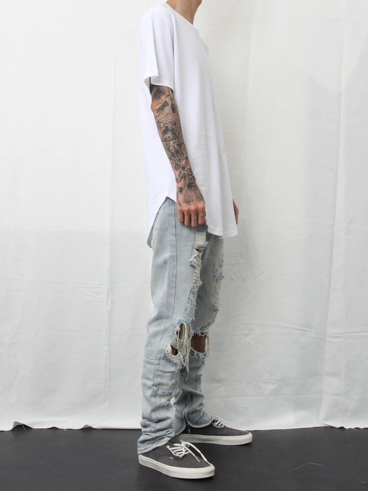 High Street Arc Hedge T-Shirt Men's Short Sleeve Bottom Shirt Cotton Crew Neck Stacked Wear