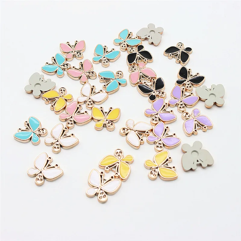 ジュエリー素材用の手作りの鳥の形をした樹脂アクセサリー,50個のドリップジュエリー,Headdressゴールド,DIY,漫画,子供用のヘアアクセサリー