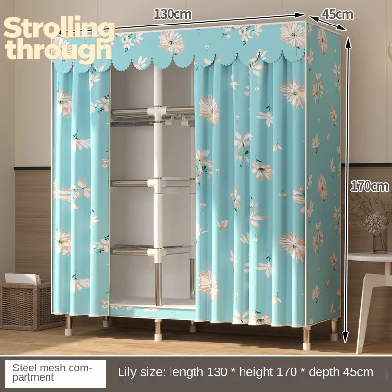 

Partitions Nordic Furniture For Home Wardrobe Cloth Closet Bedroom Simple Assembly Cabinet Balcony Vestidores Hotel Furniture