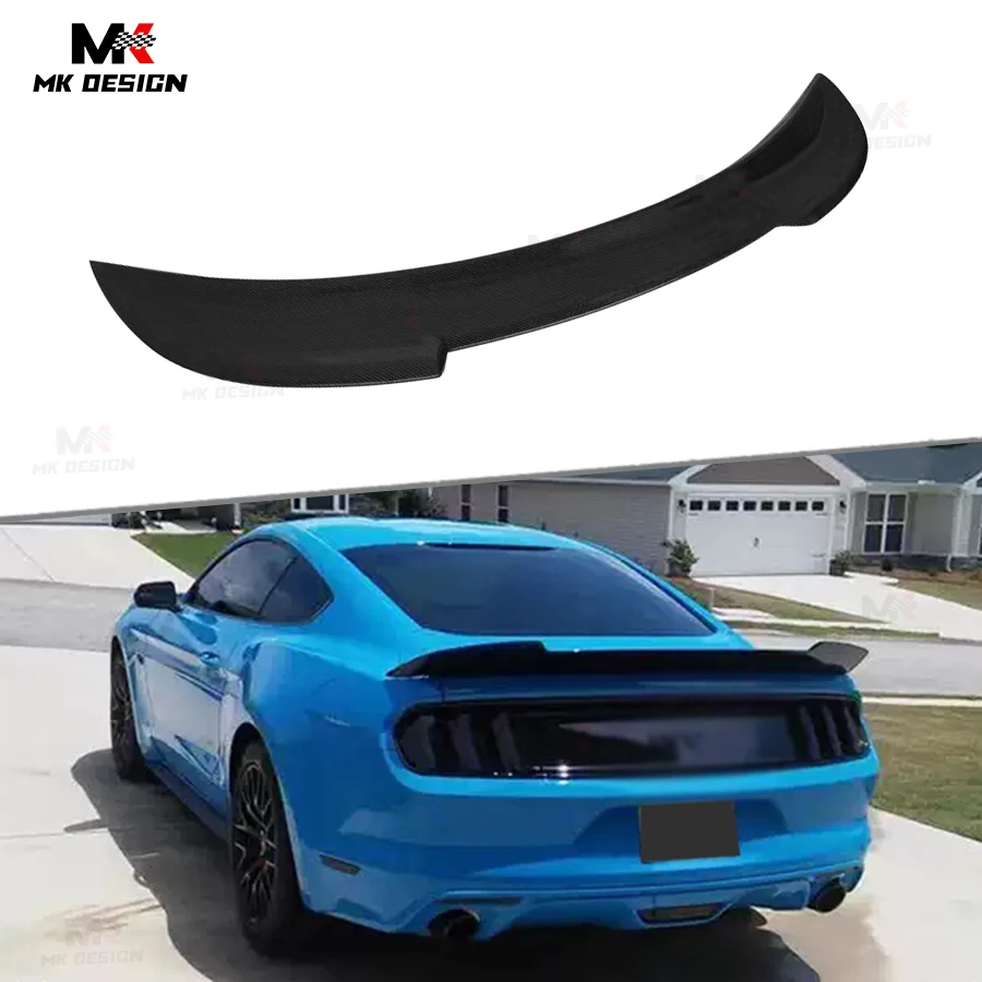 

Carbon Fiber Rear Trunk Lip Spoiler Wing for Ford Mustang 2015-2022 MMD Style Rear Spoiler Trunk Lip Wing Auto Parts