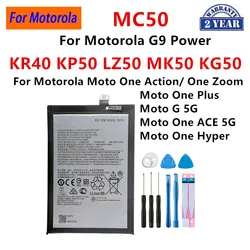 MC50 MK50 KP50 KR40 LZ50 KG50 Battery For Motorola G9 Power Moto One Zoom /One Action / Moto One 5G ACE /One Hyper +Tools