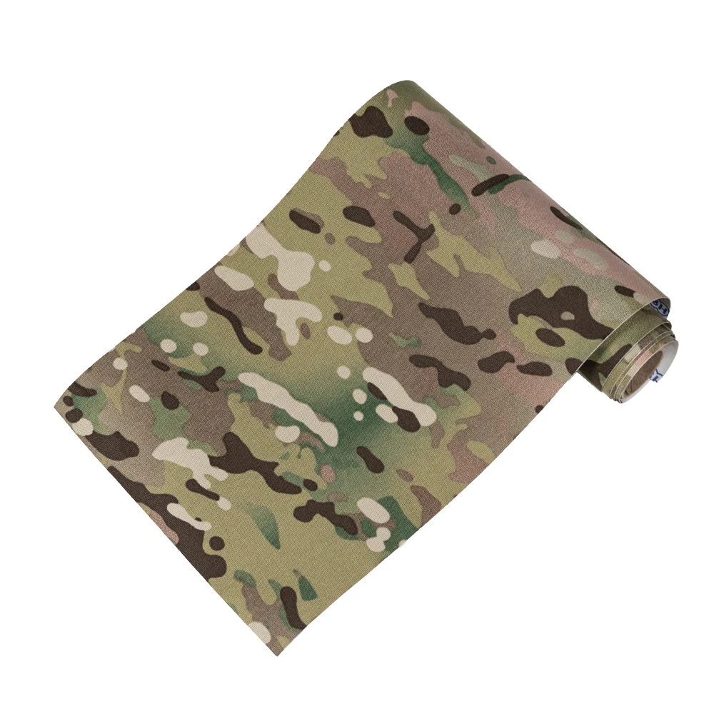 Tactical Camo Self-Adhesive Wrap Roll – 20x100cm Reusable Camouflage Fabric Tape for Outdoor Gear & Tool Grip