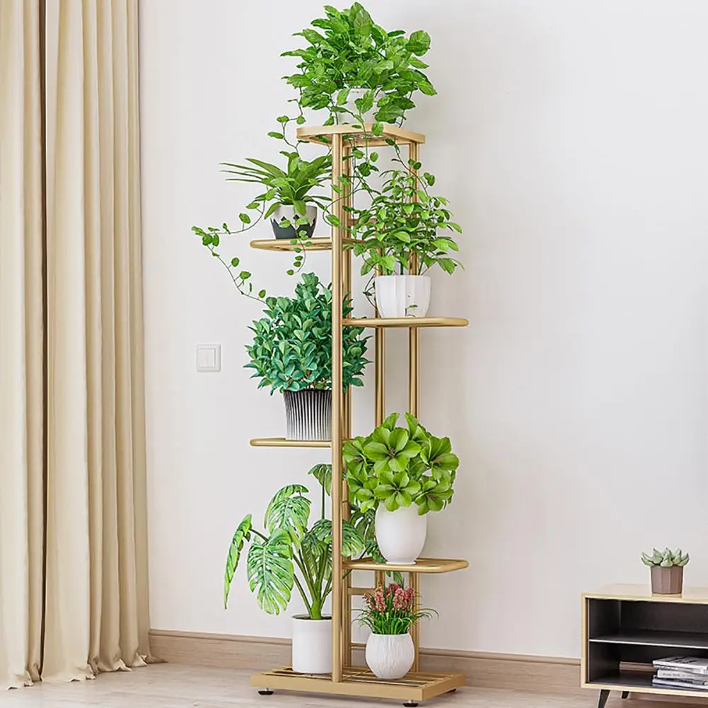 Pflanzenständer für Innenräume, Mehrstöckiges Vintage-Pflanzen-Eckregal Blumenständer Pflanzgefäßhalter Regal für Zuhause Büro Außenbereich Balkon