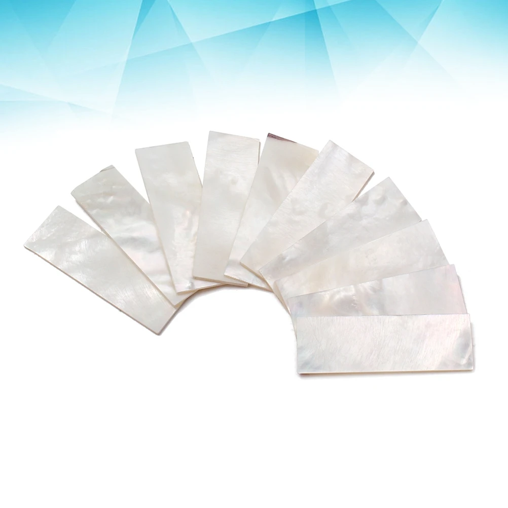 

10 PCS White Shell Material Guitar Fret Inlays Fretboard Markers Dot Cool Fingerboard