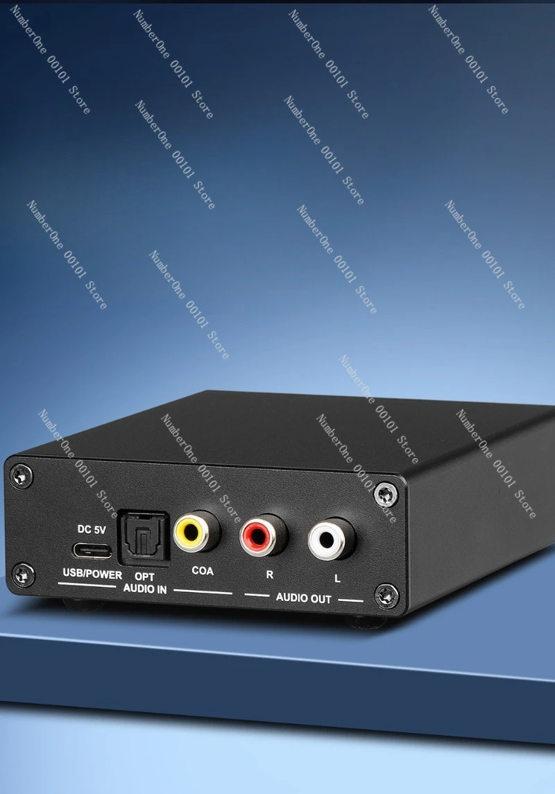 Gaming sound card with dac and headphone amplifier, featuring coaxial and optical inputs with multiple mode switching