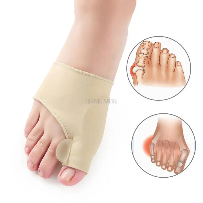 2 Stuks = 1 Paar Teen Corrector Orthesen Voeten Voetverzorging Bone Duim Richter Correctie Zachte Pedicure Sokken Bunion stijltang