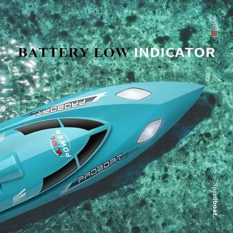 WL911-A RC Boat 21KM/H High Speed Self-Righting 2.4GHz Remote Control Racing Boat LED Lights ABS Hull RTR Toy Gift