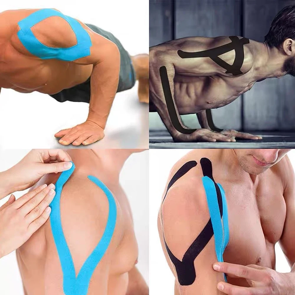 Elastic Sports Kinesio Tape Athletic Recovery Stickers Fitness Bandages Kinesiology Support Pads Knee Joint Protection 5mx5cm