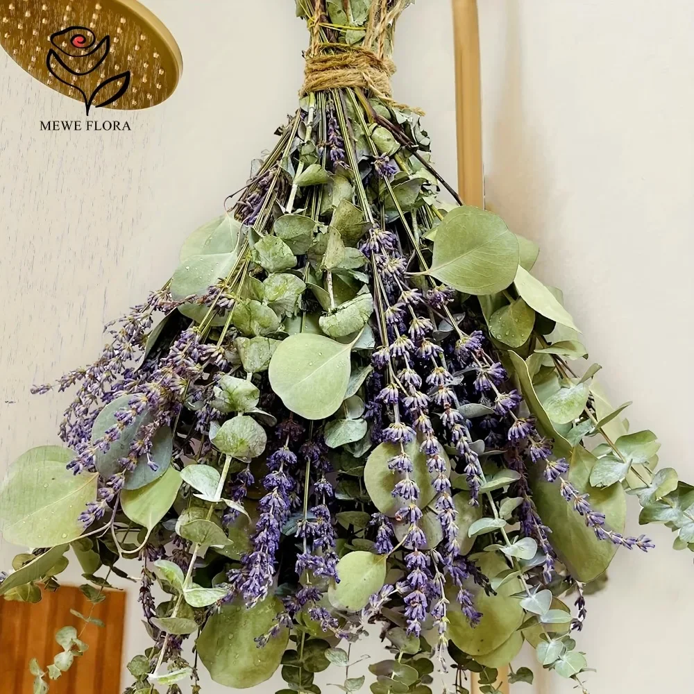 30Pcs Dried Flowers Preserved Eucalyptus Leaves Home Living Room Decor Artificial Plants Lavender Wedding Decoration Photo Props