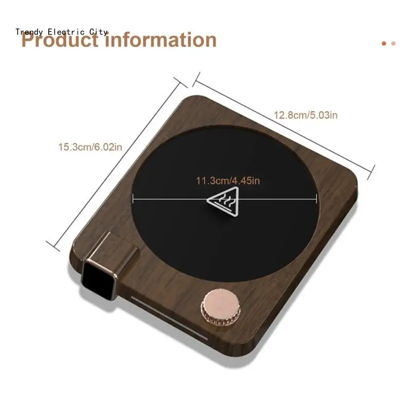 R9CD Comodo controllo della temperatura termica Scaldatazze termostatico a 9 velocità Cuscino riscaldante americano adatto per