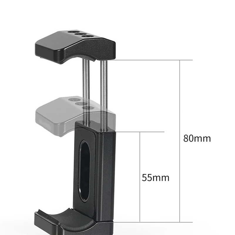 BNVN-For Probty T5 T7 T9 SSD Universal Power Bank Clamp,Aluminum Clamp Adjustable From 55-80Mm Can Mount By Cold Shoe